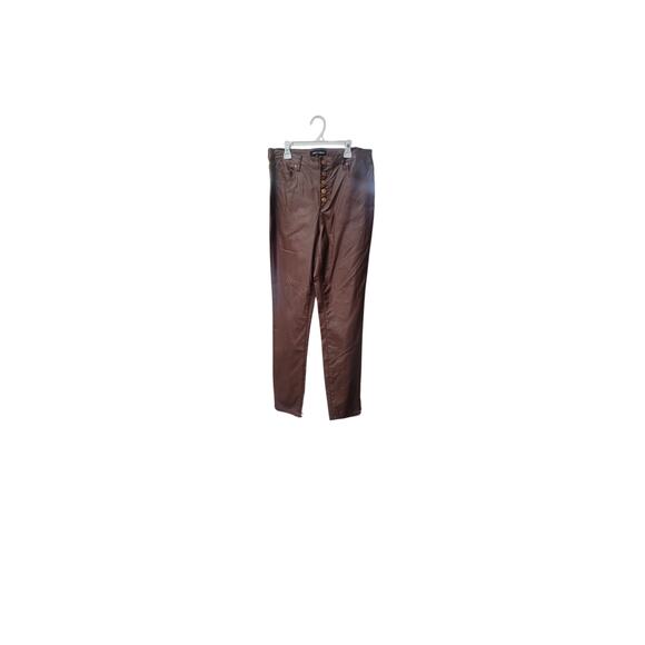 Almost Famous Women's Brown Super High Rise Skinny Pants Size 11 - Picture 2 of 4